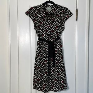 Anthropologie flowers and sunglasses dress